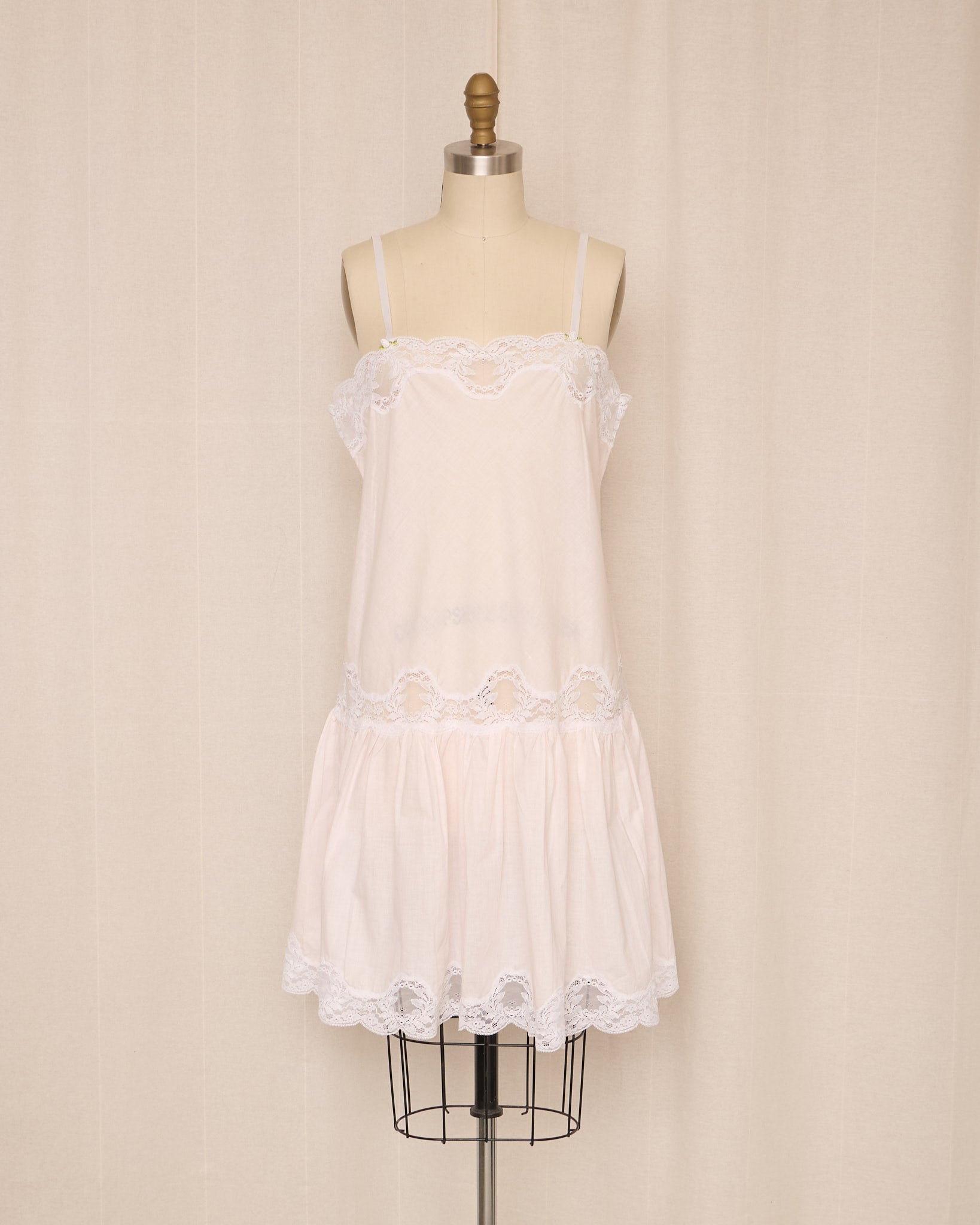 20s drop waist dress 70's Pale Pink Drop Waist Dress