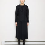 Loewe Blazer, Structured Black Blazer, Sculpted Waist Jacket, 25-inch Length Blazer, Size 42 Tailore
