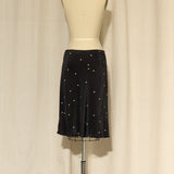 Silk Polka dot Skirt with Pockets