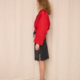 Studio 0001 by Ferre Red Bomber Jacket