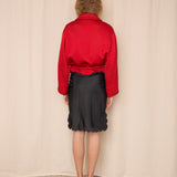 Studio 0001 by Ferre Red Bomber Jacket