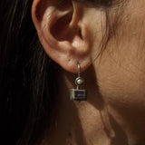 Sterling Silver Amethyst and Pearl Tiered Drop Earrings