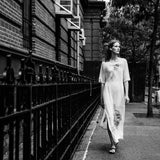 Vintage Hand Embroidered Peach Dress