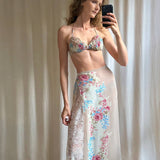 La Perla Floral Bikini Top and Cover Up