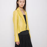 Gabrielle Carlson Yellow Blouse, size S, 20.5-inch front, 25-inch back, 15-inch shoulder. Very good condition