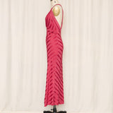 1940’s Red Striped Nightgown