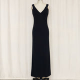 Alberta Ferretti Black Long Dress