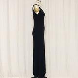 Alberta Ferretti Black Long Dress