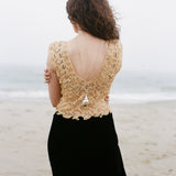 Vintage Lace and Velvet Dress