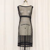 Moschino Sheer Black Dress