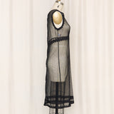 Moschino Sheer Black Dress