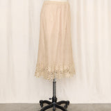 70's Crochet Silk Lined Skirt