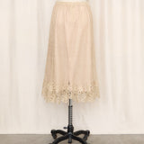 70's Crochet Silk Lined Skirt