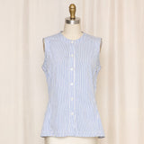 Jil Sander Pinstripe Sleeveless Top