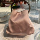 Prada Dusty Pink Satin Pouch