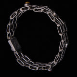 Sterling Silver Multistone Link Bracelet