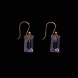 Ted Muehling Faceted Amethyst Gold Drop Earrings