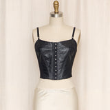 Maxima Wilson's Leather Bustier Top
