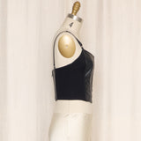 Maxima Wilson's Leather Bustier Top