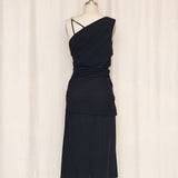 Versus Versace Black Assymetrical Dress