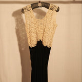 Vintage Lace and Velvet Dress