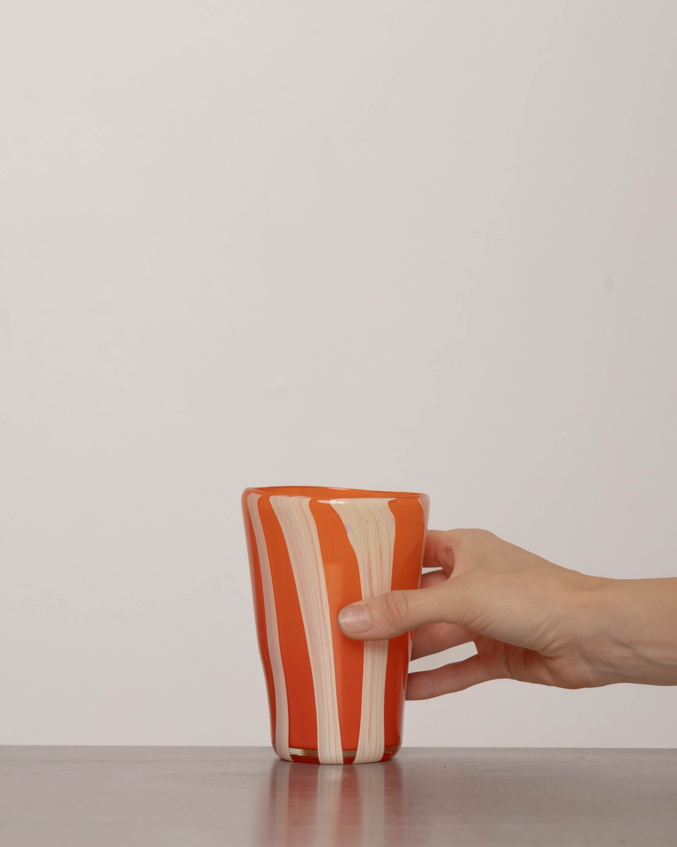 YAKUSH STRIPS Glass Orange - KHATA