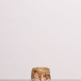 Discover the Pottery Park Discovery Bowl 3 – a handmade wabi-sabi ceramic espresso cup, crafted by Ukrainian artist Mikhail Tolstoy, featuring a faceted shape and unique texture.