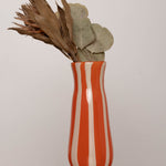 YAKUSH STRIPS Vase Orange - KHATA