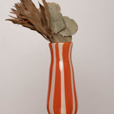 YAKUSH STRIPS Vase Orange - KHATA