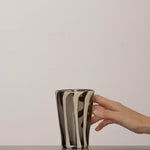 YAKUSH STRIPS Glass B&W - KHATA