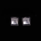 Sterling Silver Clip On Dome Earrings