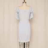 Miu Miu Light Blue Silk Dress