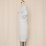Miu Miu Light Blue Silk Dress
