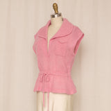 Spiegel Pink Mohair Blend Vest