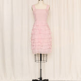Pink Tiered Dress