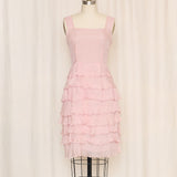 Pink Tiered Dress