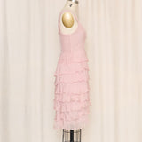 Pink Tiered Dress