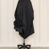 Gracia Black Midi Skirt with Rosettes