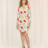 Bill Blass Floral Print Skirt Suit