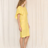 Karl Lagerfeld Vintage Yellow Linen Dress
