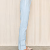 2000s Roberto Cavalli Blue Leather Pants