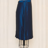 Versus Versace Vintage Blue Lace Skirt Suit