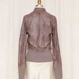 Jkt NYC Dusty Brown Moto Jacket