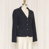 Agnis B Fitted Wool Blend Blazer