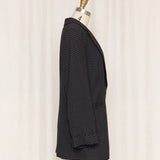 Vintage Giorgio Armani Black and Brown Patterned Blazer