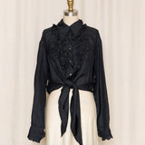 Lolita Lempicka Black Silk Blouse