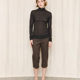 Patrizia Pepe Olive Wool Capri