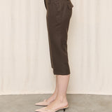 Patrizia Pepe Olive Wool Capri
