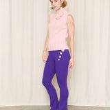 Moschino Jeans Pink Knit Pom Pom Top