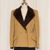 Gianni Versace Wool Mustard Blazer